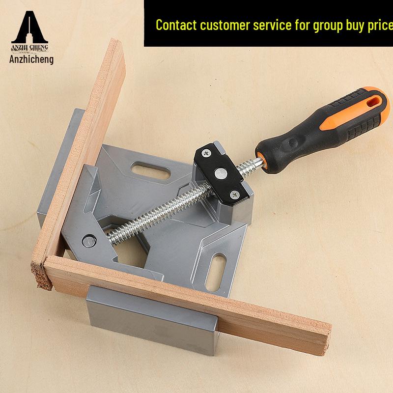 

Aluminum Alloy 90° Right Angle Clamp for Woodworking & Welding