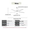 Integrated LED Ceiling Fan with Remote Control for Living Room, Classroom, or Study