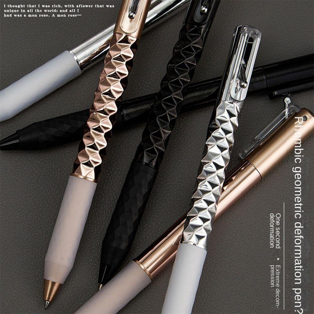 Geometric Deformation Neutral Pen Decompression Intersting Shape Change Gel Pen Student Writing Anamorphic Pen Gift