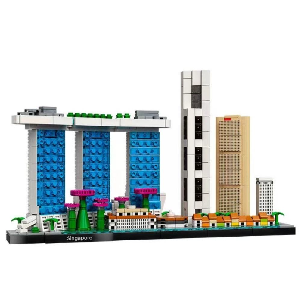 New York London Pairs Dubai City Skyline Building Blocks 21052 21044 21028 21034 21032 21027 Construction Bricks Set