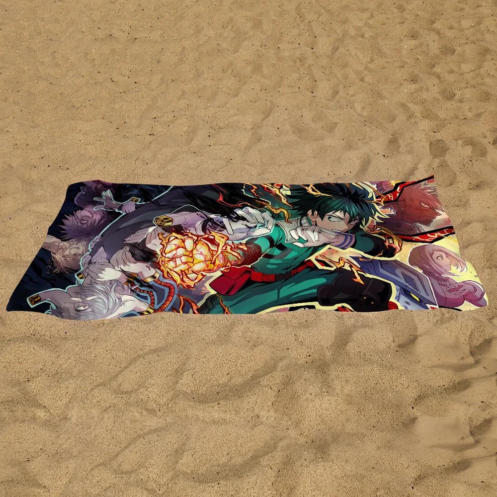 My Hero Academia Towel Pool Beach Towel Portable Quick Fast Dry Sand Outdoor Travel Swim Blanket Thin Mat Bath Towel