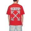 Off-White SS20 Airport Tape Print T-Shirt 'Red' Men's OMAA038S201850032088