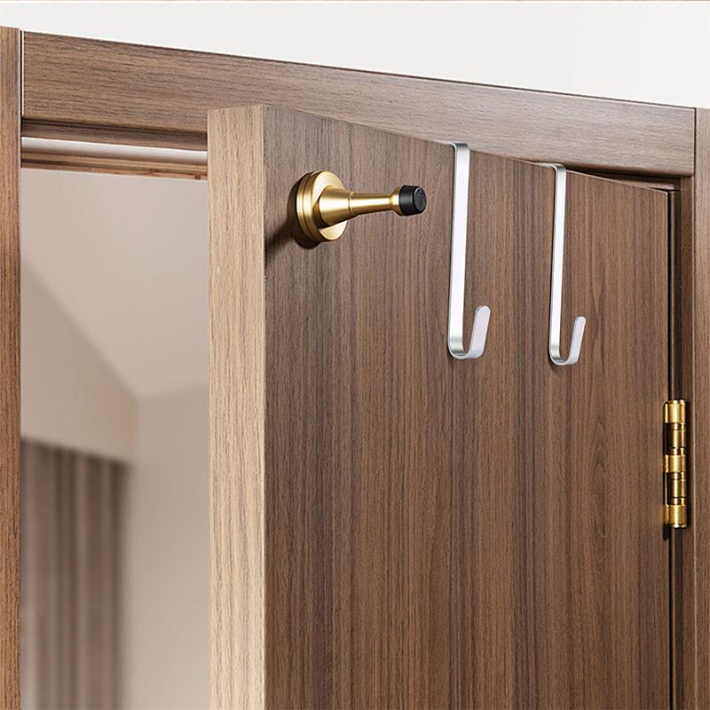 5/10 Pcs Over The Door Hooks Door Hanger Hooks For Bathroom Kitchen Towels Hats Hanging Organizer Multi-Purpose Hooks