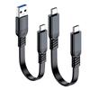 10Gbps Flat USB To Type-C Data Cable, 60W Fast Charge, High-Speed Transmission