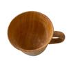 Stylish Coffee European Beech High Standard Daruma 250ml Perfect for Picnics and Outdoor Activities K-UNING Mug, Wood, Insulation, Finish,