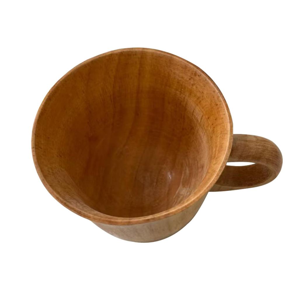 Stylish Coffee European Beech High Standard Daruma 250ml Perfect for Picnics and Outdoor Activities K-UNING Mug, Wood, Insulation, Finish,
