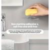 1/2 Pack Transparent Punch-Free Wall Soap Holder Draining Soap Tray Practical Bathroom Kitchen Gadget
