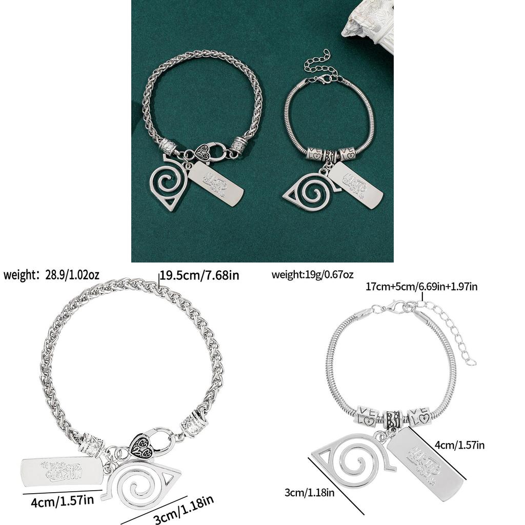 Naruto Akatsuki Symbol Legierungsarmband Für Anime-Fans Schmuck Geschenk
