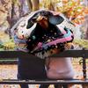 1PC cute dog pet puppy Umbrella Portable Folding Umbrella Iron Frame Hole Bone Structure Outdoor Home Umbrella A14