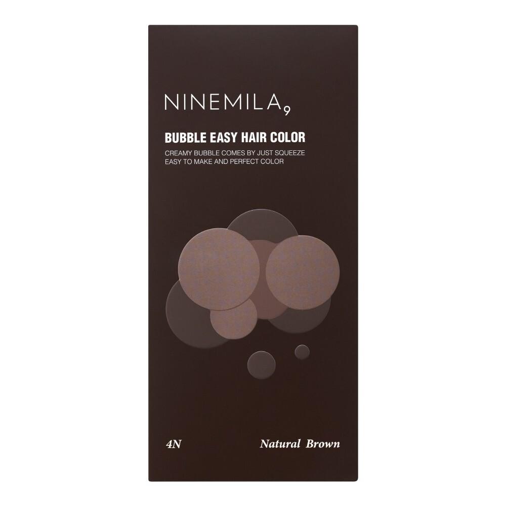 NINEMILA Краска для волос Bubble Easy Vegan, выберите 2 типа краски для волос (1N Темно-коричневый, 4N Натуральный коричневый)