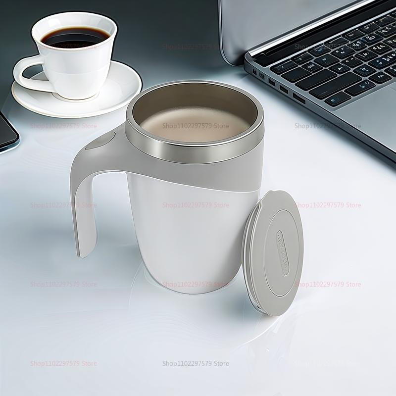 Corrosion-Resistant 304 Stainless Steel Coffee Milk Automatic Stirring Magnetic Cup Portable Electric Stirrer Rechargeable Mug