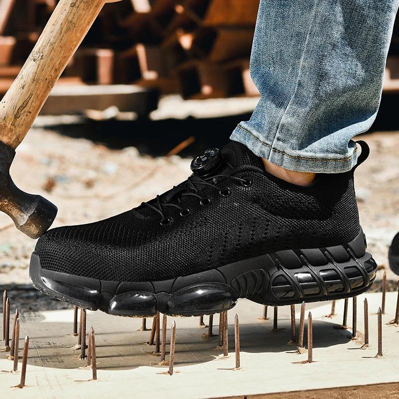 Men's Military Tactical Boots Army Boots Men Side Zipper Military Boots Men Anti-Slip Work Safety Shoes Hiking Shoes