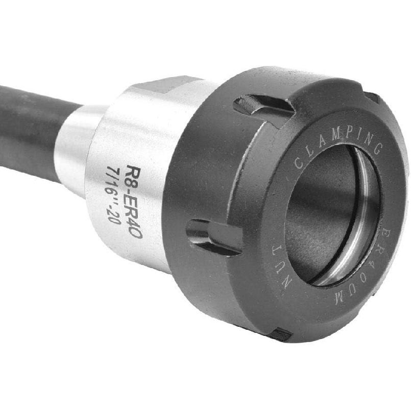 R8-ER40 7/16in-20UNF Collet Chuck Holder, Milling Machine Collet Chuck, Steel