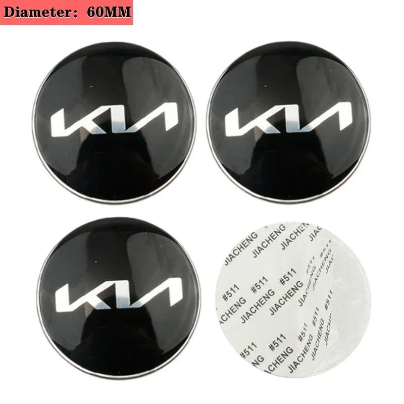 4PCS 60MM Car Wheel Center Hub Sticker for KIA K3 K5 K2 K7 K9 KX3 Stinger Forte Sportage R Rio Soul Ceed Sorento Accessories