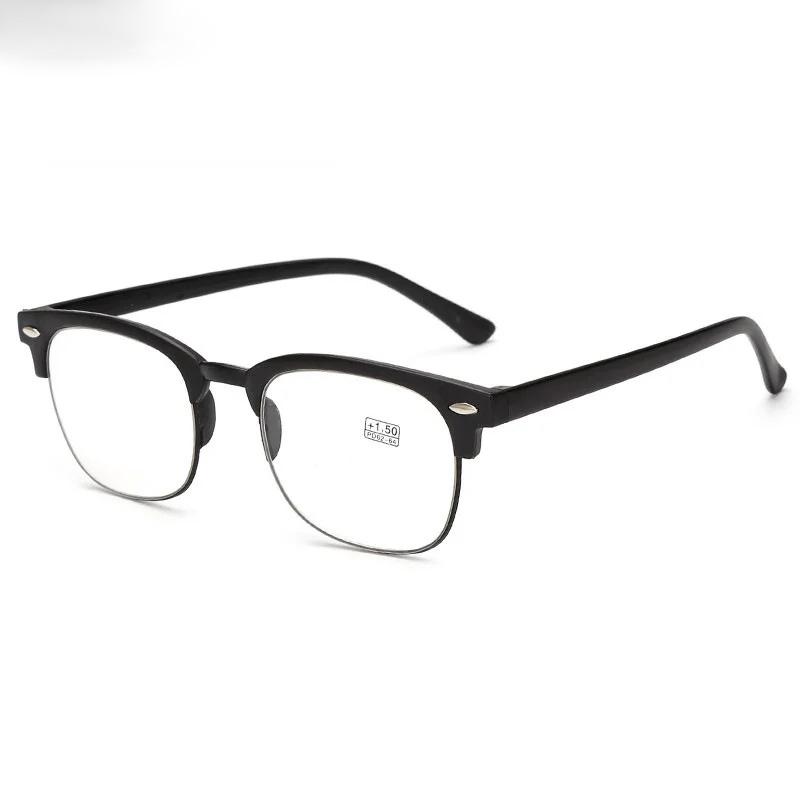 Large Rivet Reading Glasses New  Collapsible Floor Stand Fashion Ultra Light Presbyopia Eyeglasses Men And Women +1.0+4.0