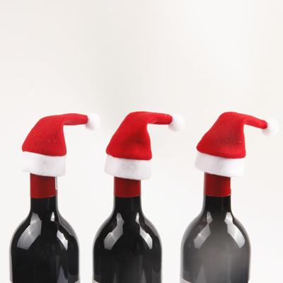 Jul Vinkork, Jul Liten Hatt, Jul Hatt Kniv och Gaffelöverdrag, Jul Dekorativa Tillbehör