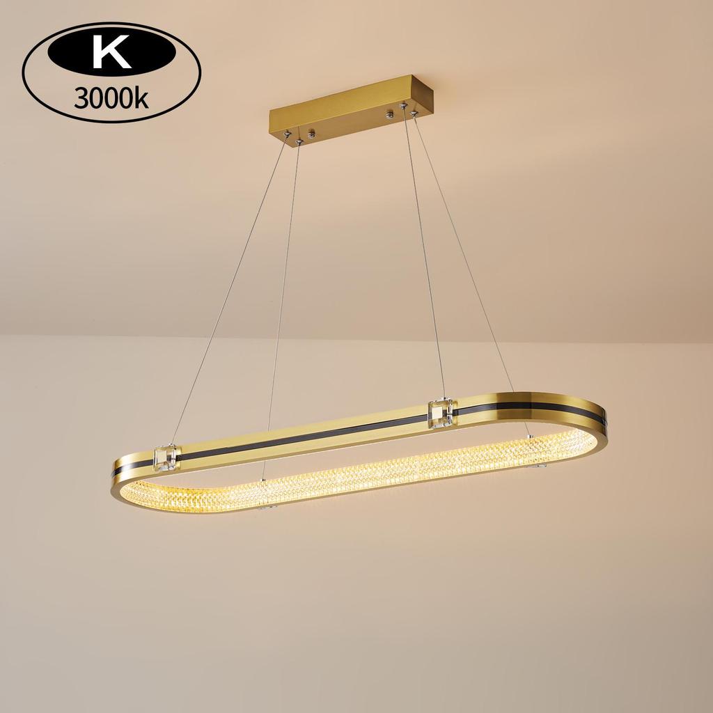 Modern Nordic Gold LED Chandelier - Luxury Ring Light for Living Room, Bedroom, or Restaurant