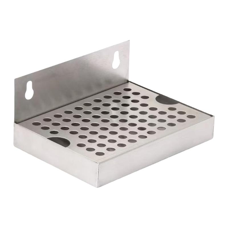 

Modern Wall Mounted Nonrust Steel Draining Tray for Pubs and Kitchens with Delicate Design and Efficient Water Flows 6 Inches