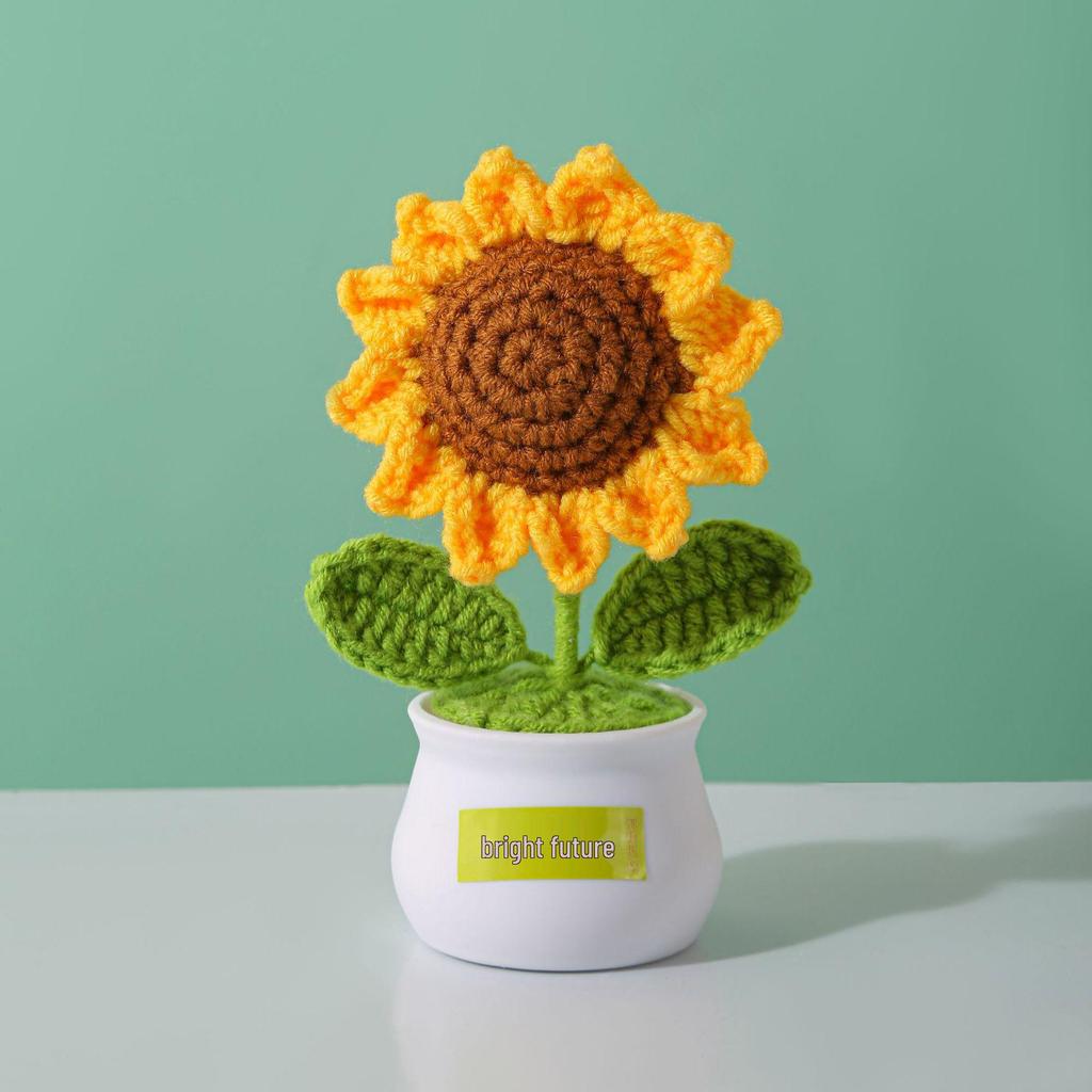 Sunflower Handmade Crochet Bouquet - Teacher's Day or Birthday Gift