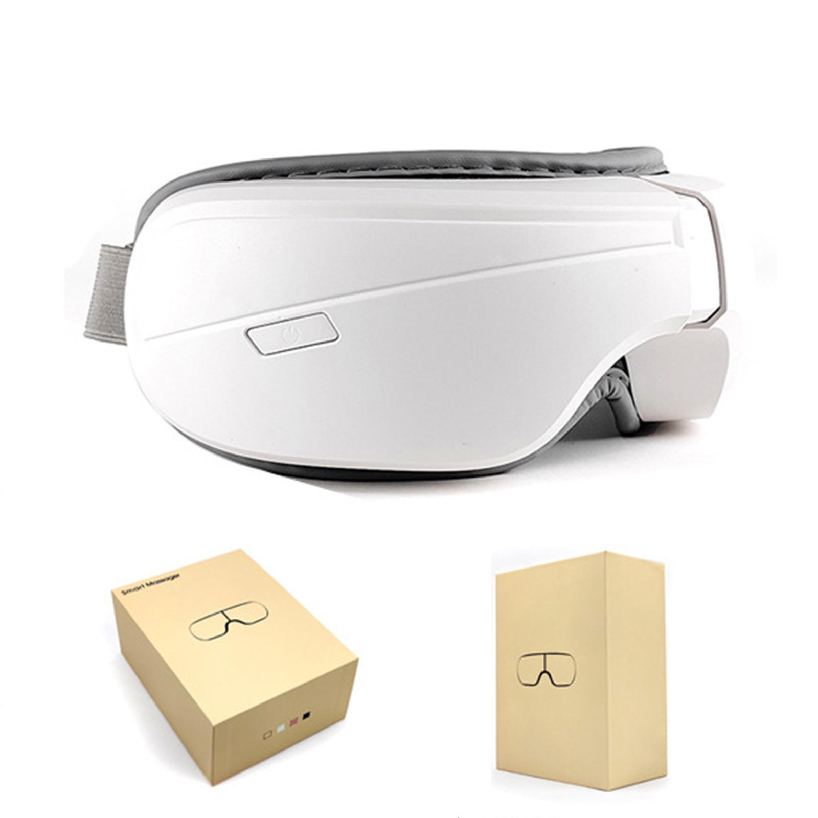 

Умный массажер для глаз вибрационный горячий компресс массажер для глаз воздушное давление успокаивающий инструмент для защиты глаз bluetooth connect белый