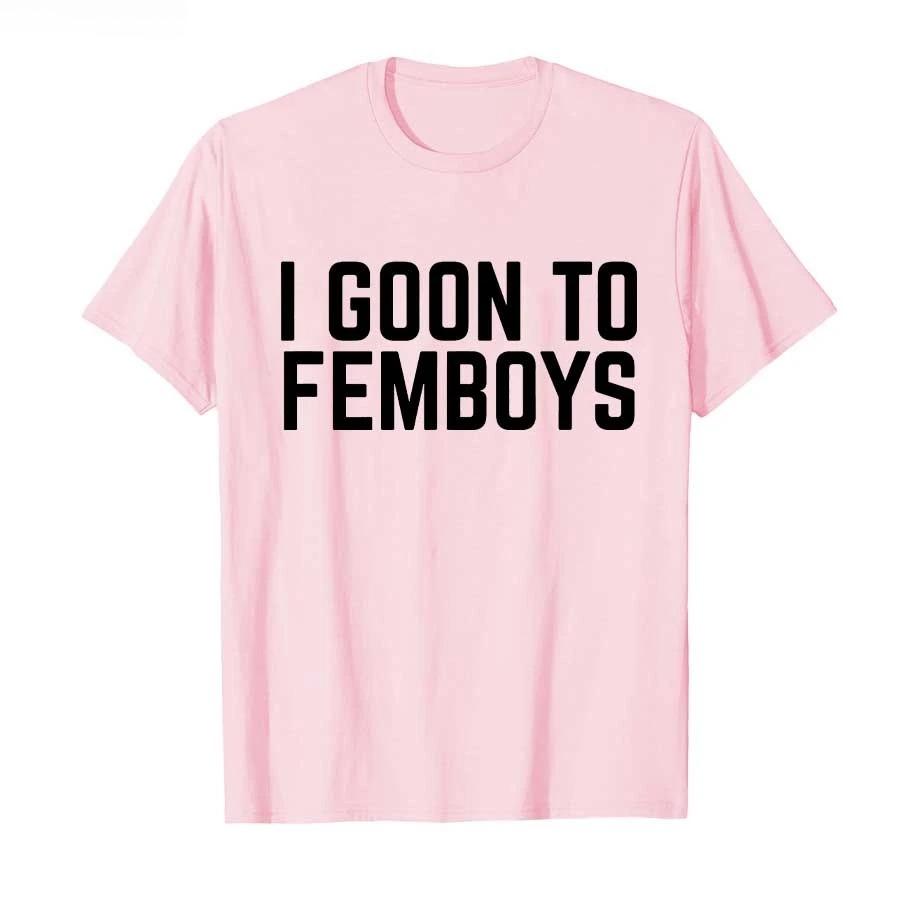 I Goon to FEMBOYS Certificato Gooner Meme Gooning Maglietta Per Unisex Donna Magliette Manica Corta P821
