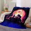 1pc. Beauty and the Beast Stained Glass Design Blanket, Home Decor, Office Throw, Outdoor Picnic Blanket, Gift for Fans