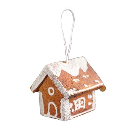 Christmas Ornaments 3D Foam Gingerbread/Star/Candy Cane Christmas Decoration Sticky Powder Hanging Decor for Xmas Tree