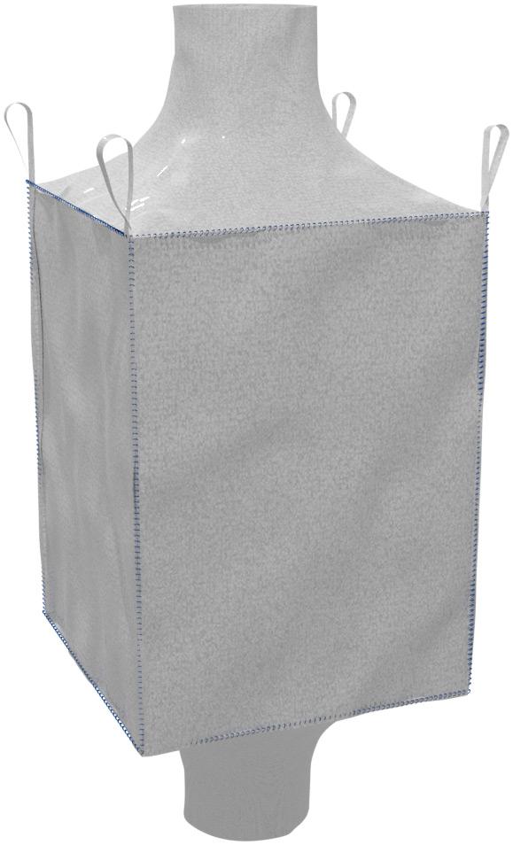 Big-Bag 90*90*90 Cm White, In-Out Chimney - Mg-300-0020