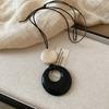 Love Pendant Necklace Internet Celebrity Fashion Versatile Sweater Chain High Sense Jewelry