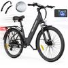 Elektrische Fiets 27,5-inch Elektrische Fiets 250W Motor Stads Elektrische Fiets Voor Volwassene 36V 15AH Shimano 7S Schijfremmen E-Bike