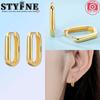 Copper Metal Gold Geometric Earring Brown Butterfly Earring Women's High Quality Fine Jewelry Every Day Elegant Exquisite Perfect Gift Match