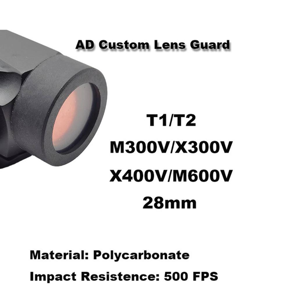 Tactically Hunting Weapon LED Light Lens Guard Red Dot Sight Scope Cover Lens Guard Flashlight Lens Protector Easy Use