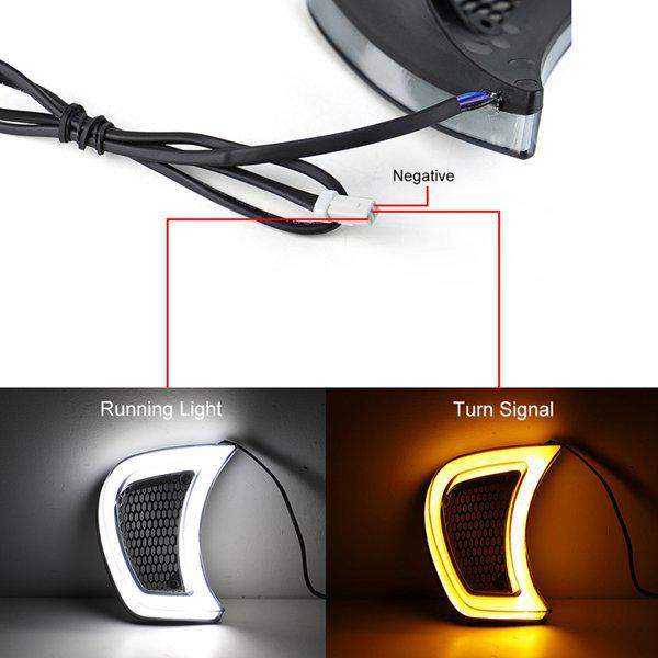 Harley Glide Rear Turn Signal & Daytime Running Light Vent Grille (Pair)