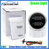 MAIMEIMI Green LED 2IN1 Dual 52mm Gauge Car Digital Water Level+Sewage Level Meter with Flash Alarm 0-190ohm,240-33ohm,0-90ohm