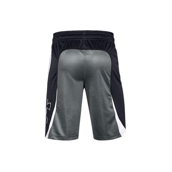 Under Armour Color Block Running Training Shorts Men Shorts Black 1356870-012