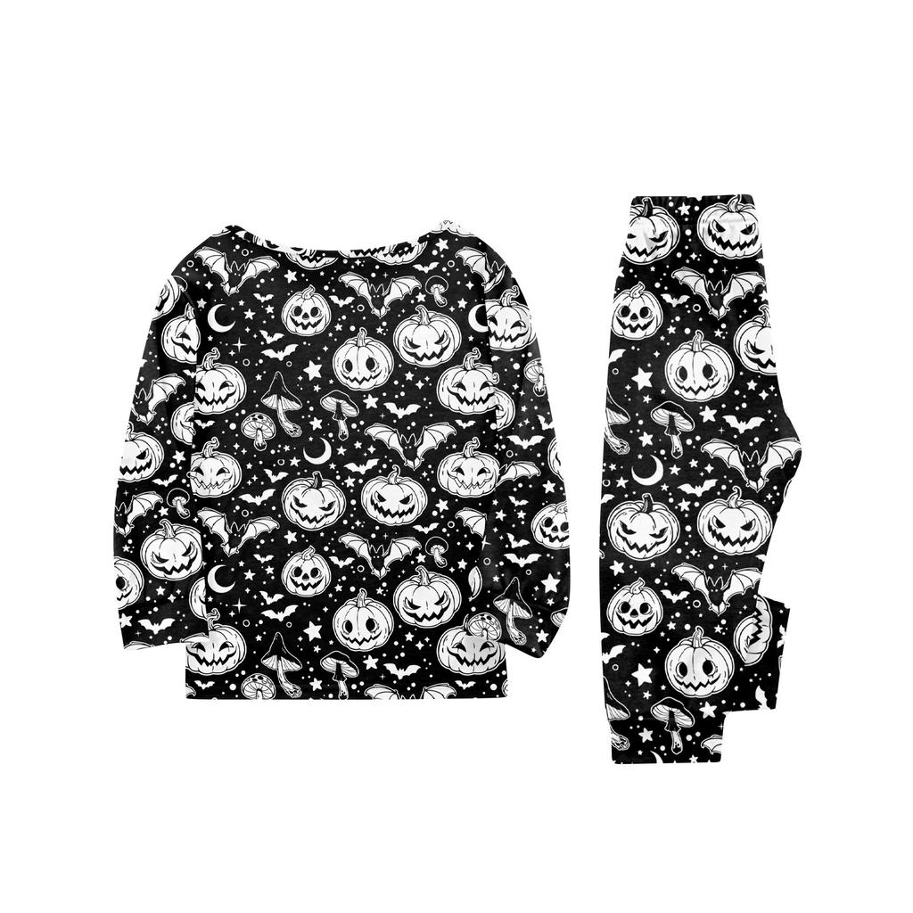 Family Matching Print Sets Pajamas Loungewear Outfits Family Matching Long Sleeve Tops+Pants Set