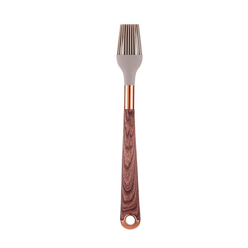 Set de Utensilios de Cocina de Silicona con Grano de Madera de 11 Piezas - Utensilios de Cocina Antiadherentes y Resistentes al Calor