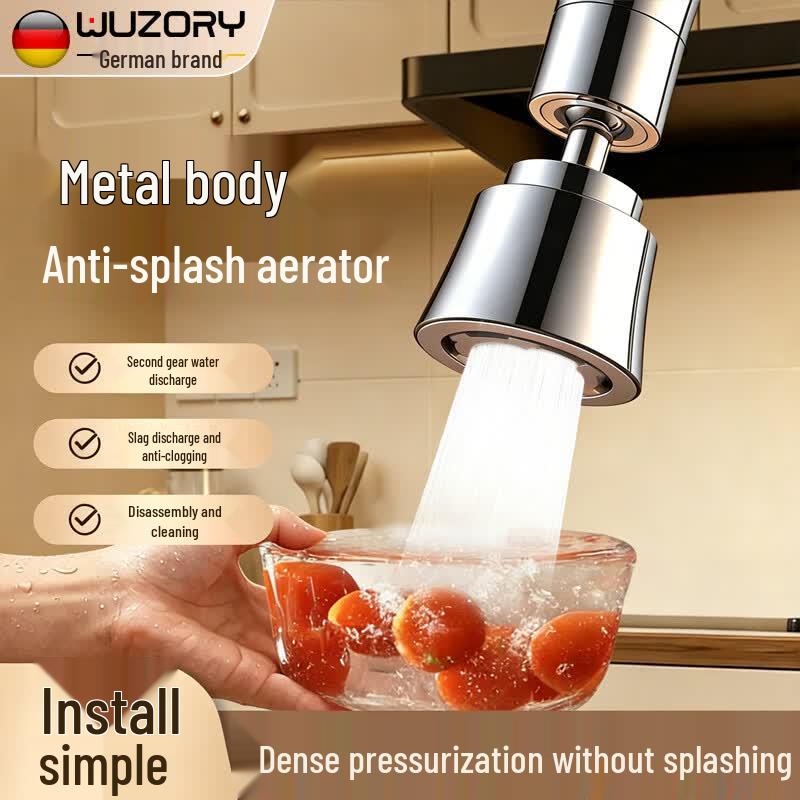 WUZORY Universal Kitchen Faucet Extender and Aerator Universal Fit