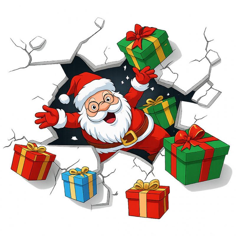 Festive Christmas Wall Sticker: Create a Creative Holiday Atmosphere