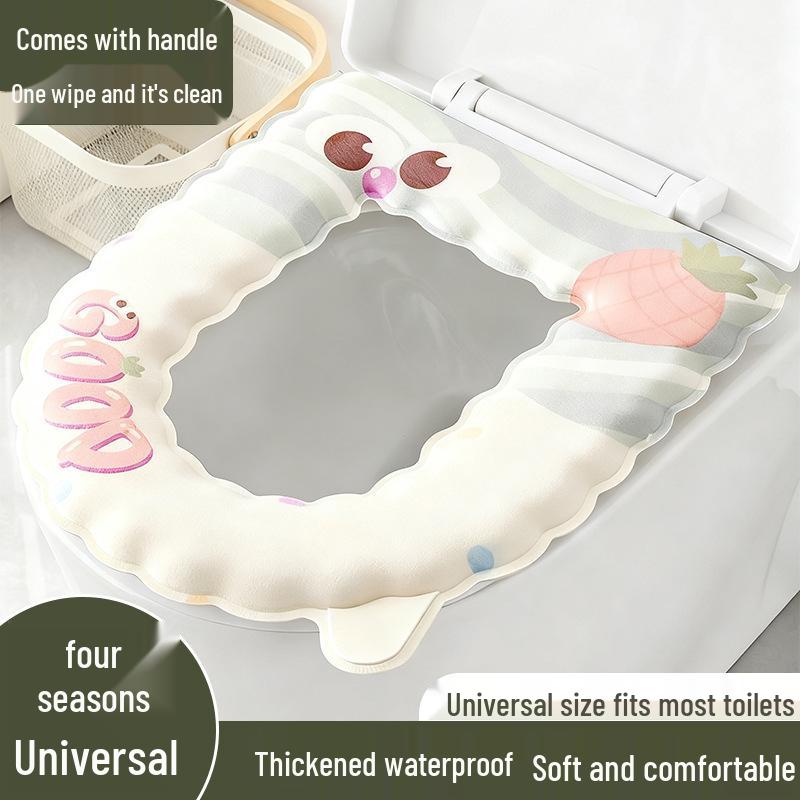 **2025 Lux Waterproof Adhesive Toilet Seat Cushion: Four Seasons Use**