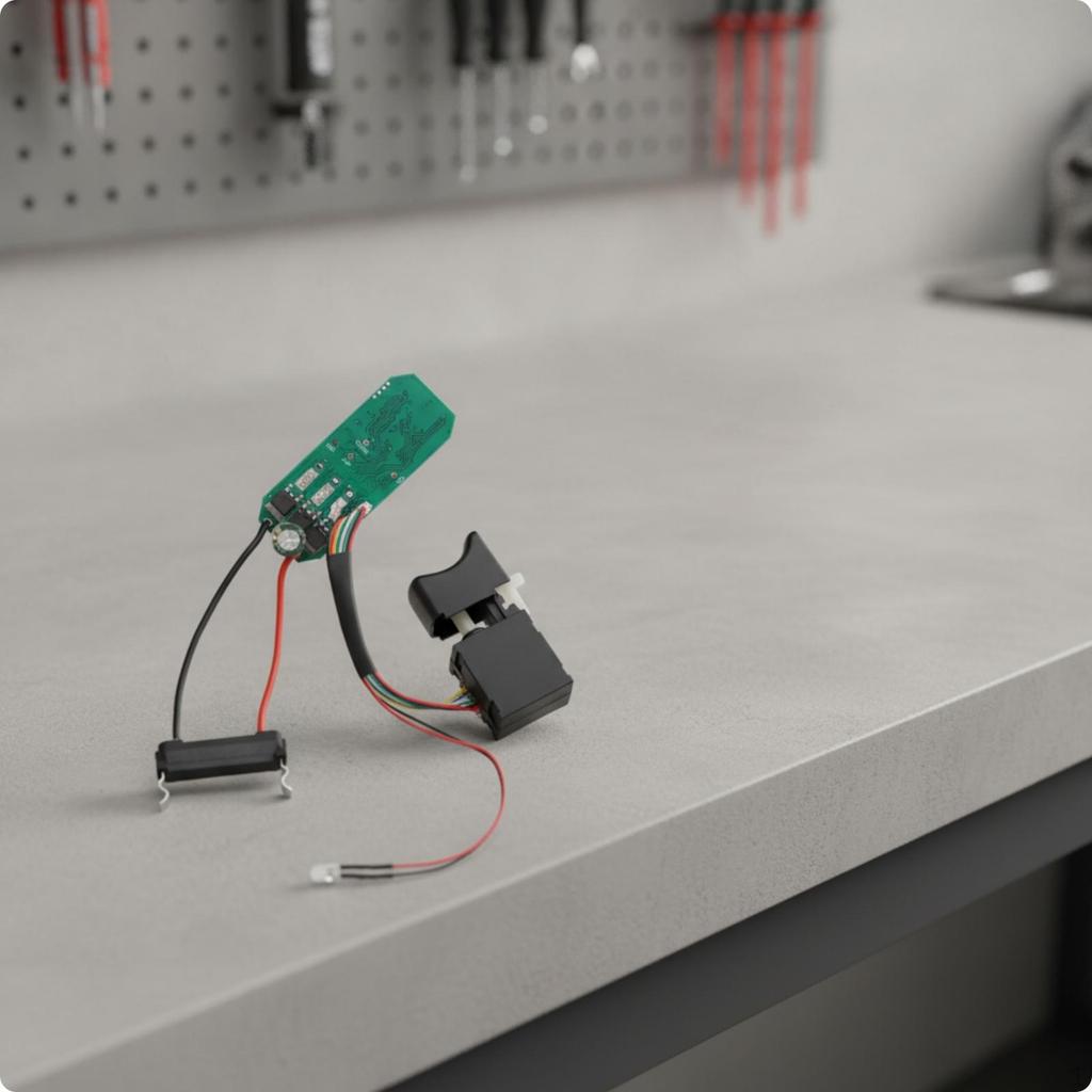 Drill Control Board Cordless Circuit with Wiring Internal Part for Technicians,