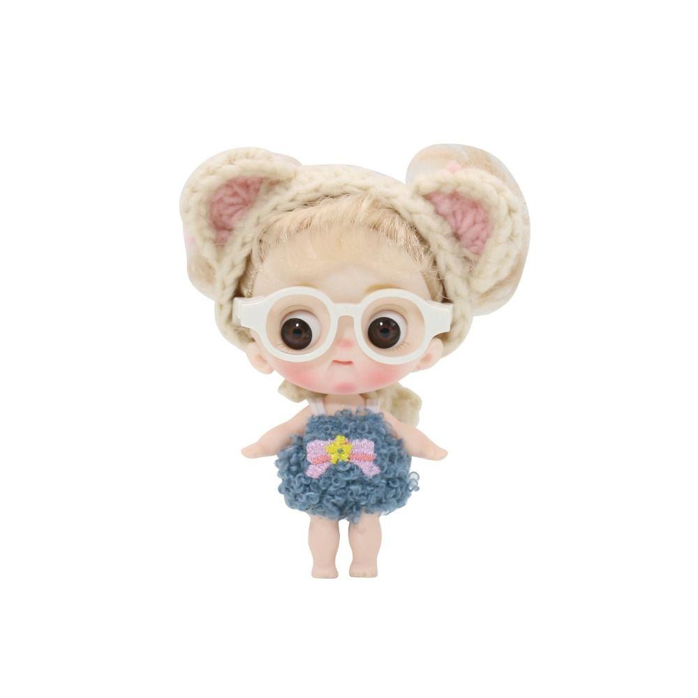 Miniature OB11 Doll Round Glasses Round Doll Mini Glasses Lovely Doll Round Glasses  Children Toy