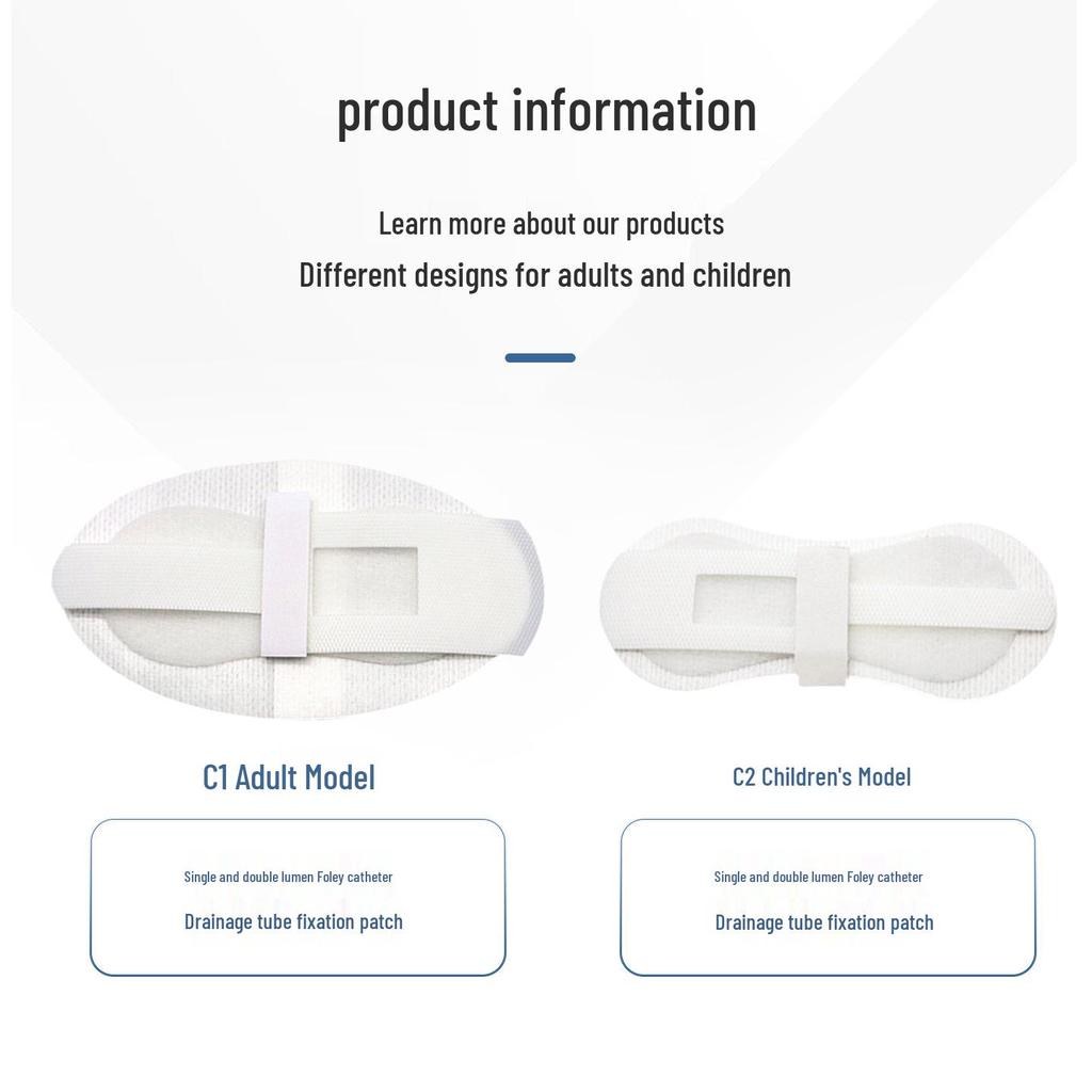 Volwassen PICC-katheter Fixatiepleister - Huidvriendelijk, Grensoverschrijdend Hechtmiddel voor Urinedrainagebuisjes