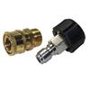 Pressure Washer Adapter Set Couplers Swivel M22-14mm/15mm To 1/4 Quick Hitch For High Pressure Wash Gun & Hose