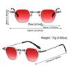 Cool Square Sunglasses Vintage UV400 Tint Ocean Lens Small Polygon Frame Sun Glasses Retro 90s Women Men Hip Hop Shades Eyewear