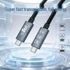 USB4 40G High-Speed Dual-Head Type-C Cable, 240W Compatible for Computers and Mobile Phones