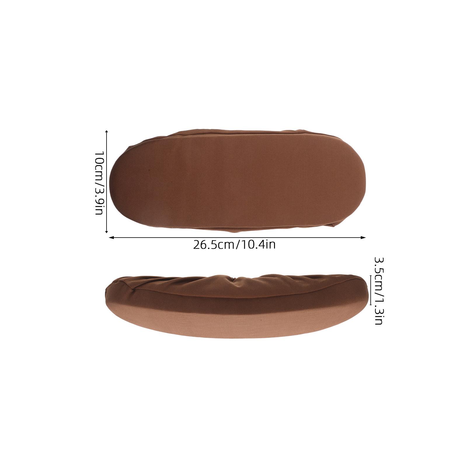 

Memory Foam Office Chair Armrest Pads 10.41 X 3.93 X 1.38 Inches Brown Universal Armrest Slipcover for Gaming Desk Chair коричневий