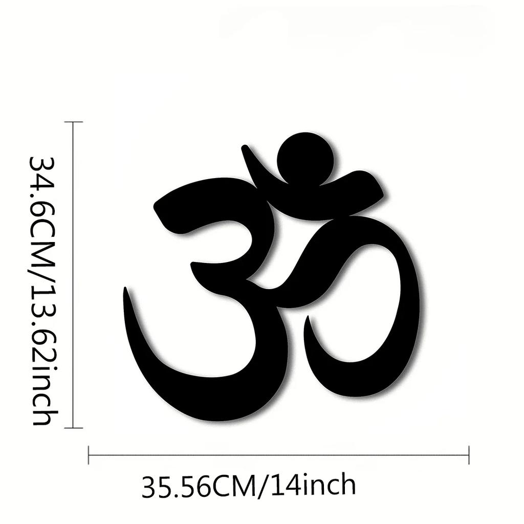 Yoga-Schild aus Metall - Inspirierende Wandkunst, Metall-Wandschild für Büro, Beruhigende und inspirierende Wanddekoration