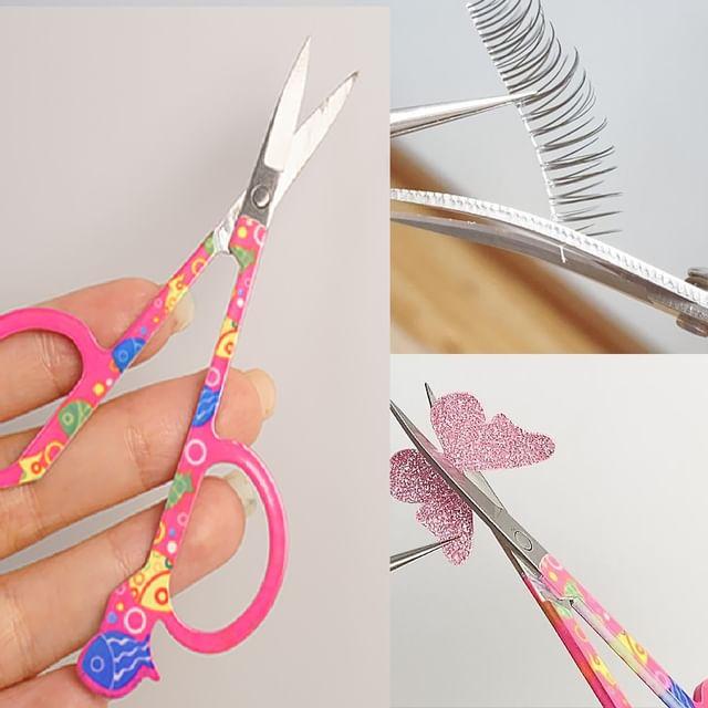 denivyse - Fish Stainless Steel Makeup Scissors Random Colors