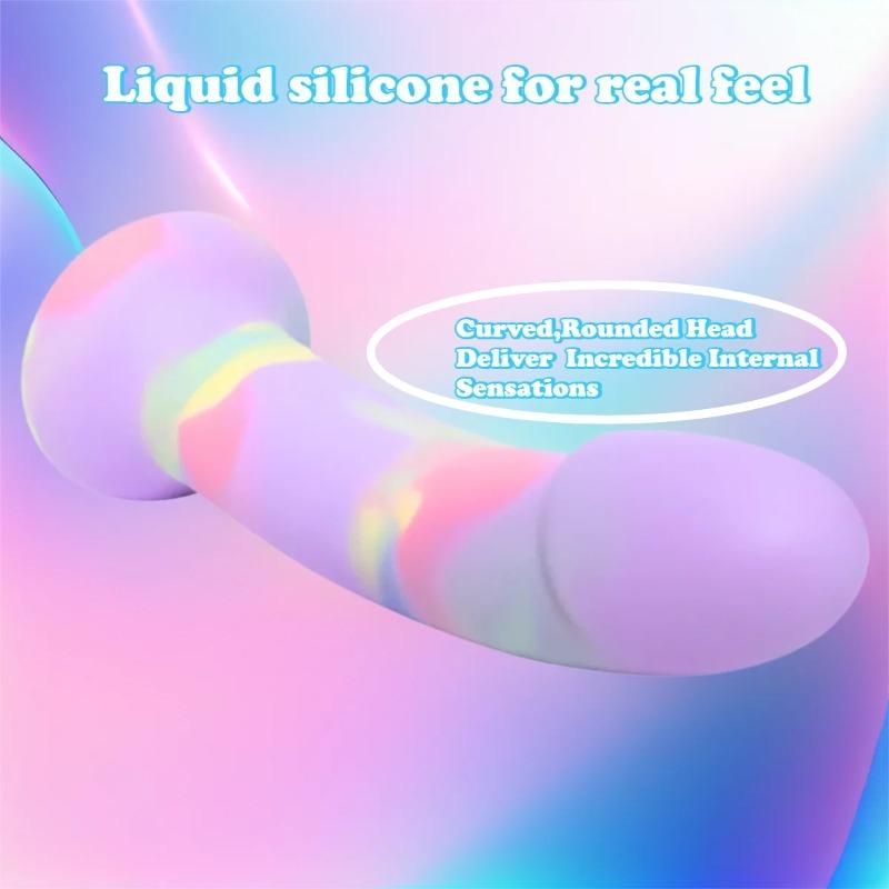 7 Zoll Flüssigsilikon Realistischer Dildo mit Starkem Saugnapf Roter Penis G-Punkt Masturbator für Frauen Männer Anal Sex Spielzeug
